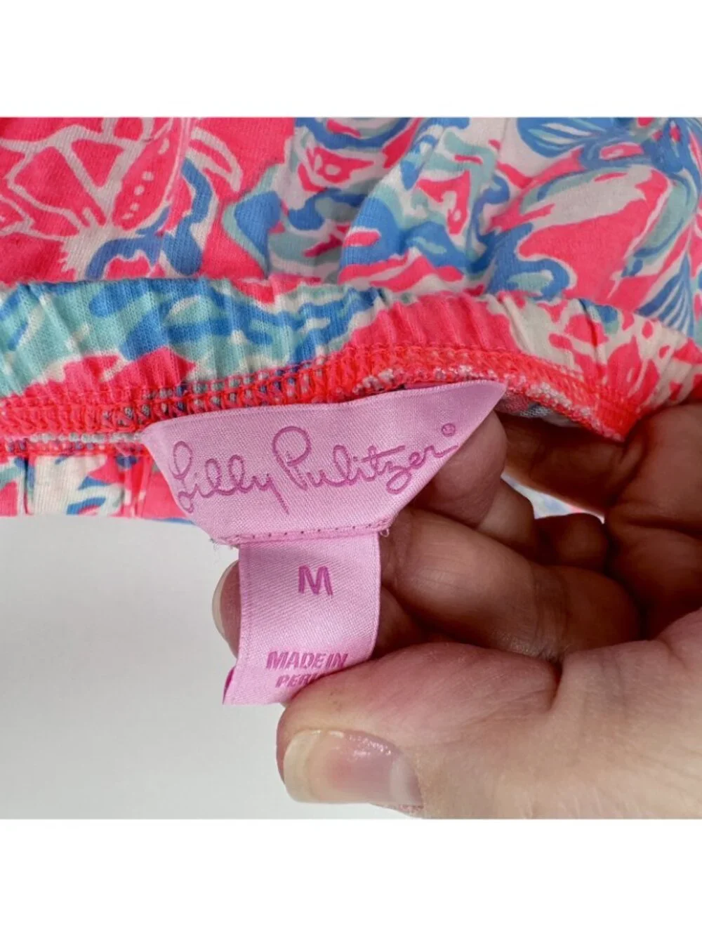 LILLY PULITZER Windsor dress M Vibrant Tropical Print Strapless Sundress Resort - Picture 8 of 10
